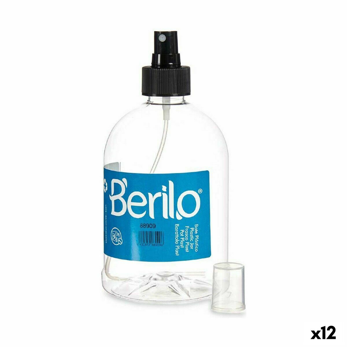 Spruzzatore Berilo Nero Trasparente Plastica 500 ml (12 Unità) - Image 3