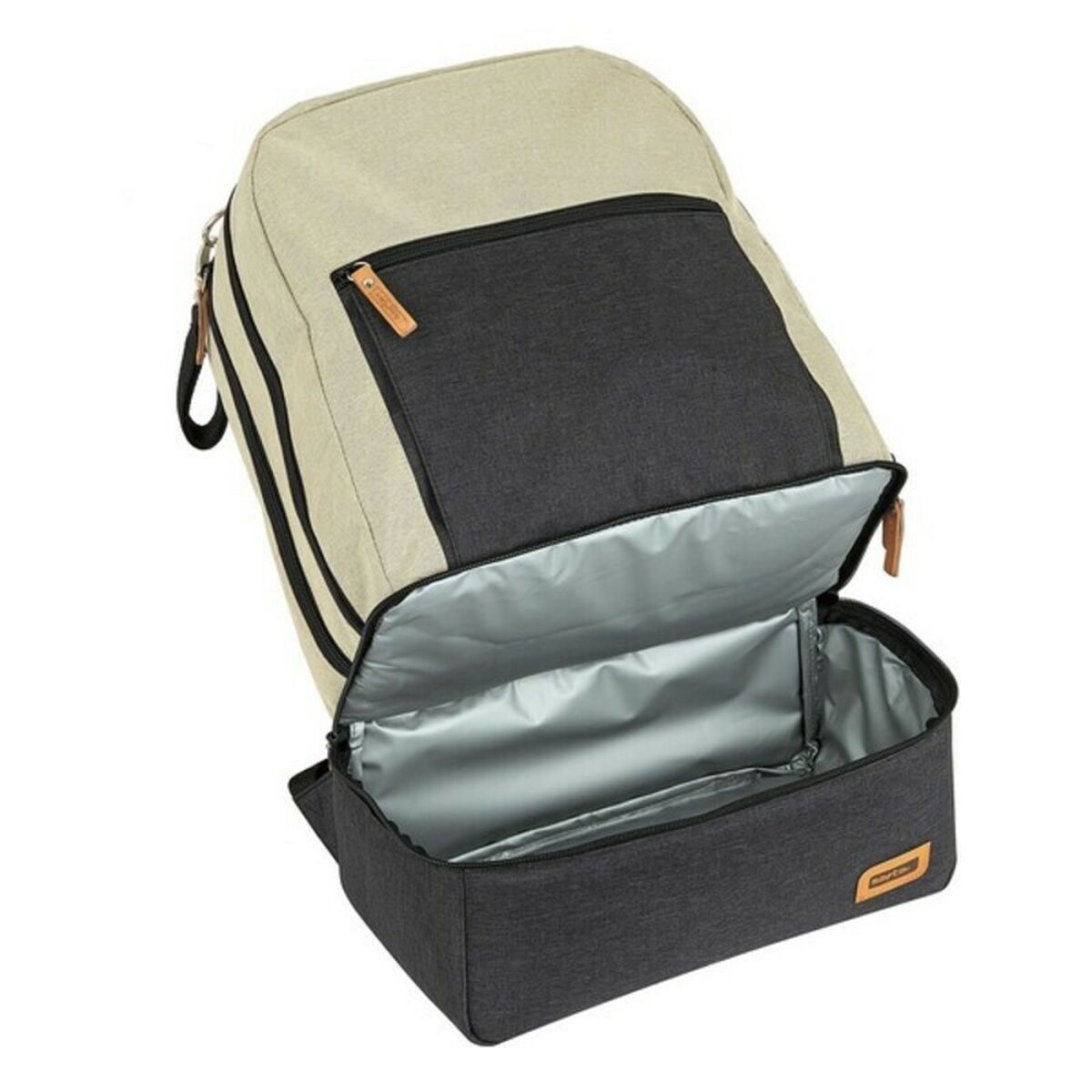 Borsa Sportiva con Portascarpe Safta M883 Beige Grigio scuro 15 L - Image 6