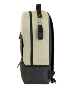 Borsa Sportiva con Portascarpe Safta M883 Beige Grigio scuro 15 L