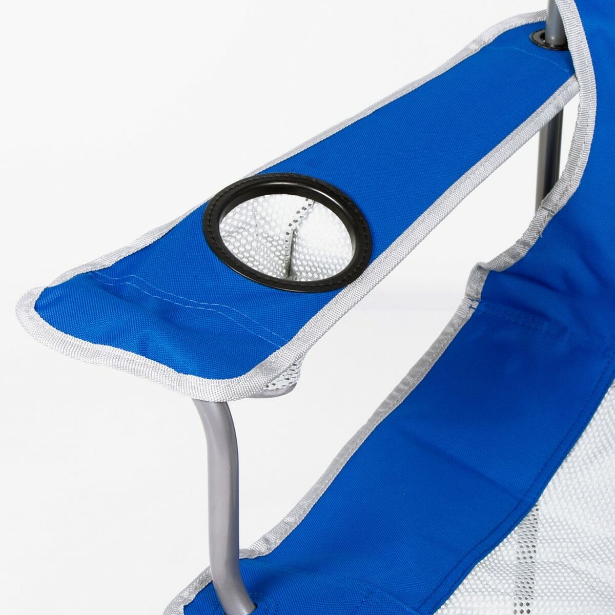 Sedia da Campeggio Pieghevole Aktive Azzurro Grigio 46 x 82 x 46 cm (4 Unità) - Image 4