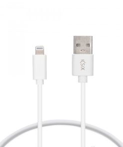Cavo USB a Lightning KSIX Apple-compatible Bianco Dimensioni:1 m