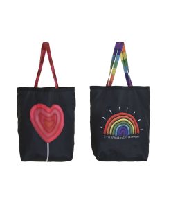 Borsa di stoffa DKD Home Decor Nero Poliestere Nylon 43 x 15 x 40 cm (2 Unità)