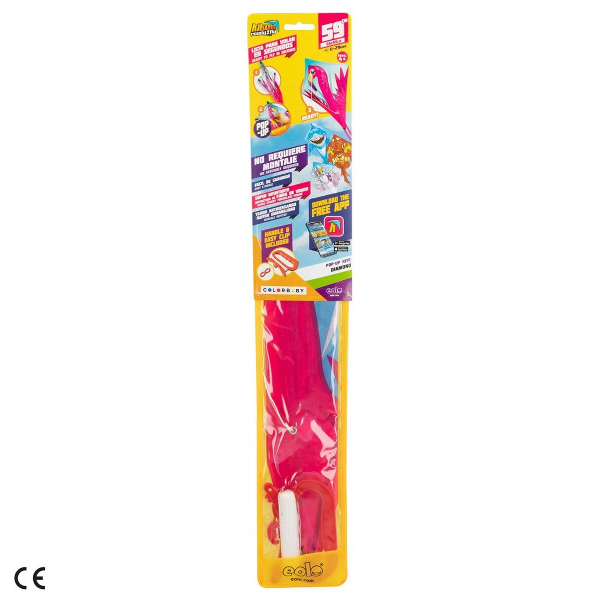 Aquilone Eolo Pop-up Diamante 58 x 69 x 4 cm 12 Unità - Image 6