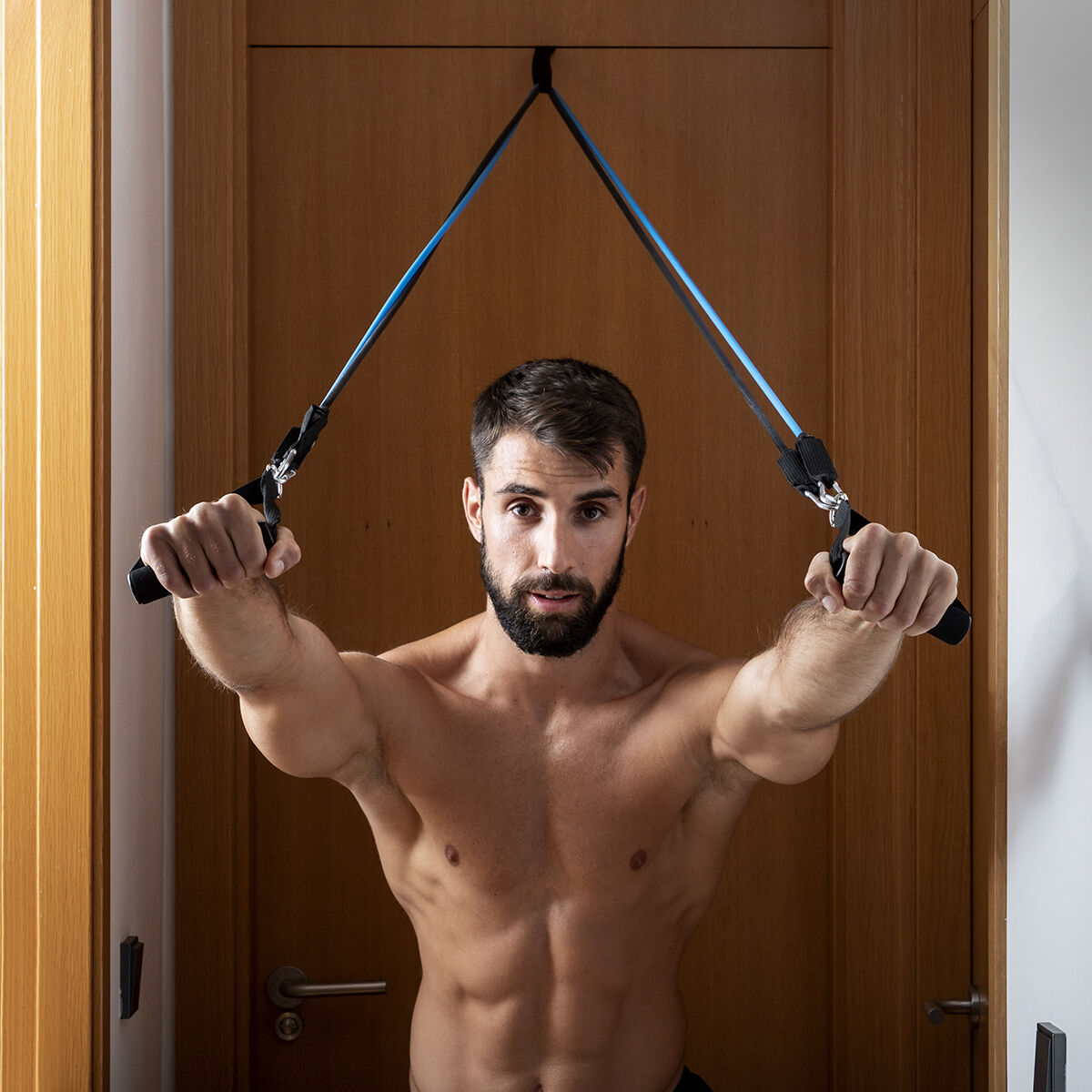 Set di Bande di Resistenza con Accessori e Manuale per gli Esercizi Rebainer InnovaGoods 5 Unità - Image 6