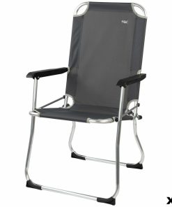 Sedia da Campeggio Pieghevole Aktive Grigio scuro 45 x 91 x 47 cm (6 Unità)