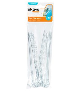 Picchetti da campeggio Aktive (24 Unità) 10 Pezzi 160 mm Ø 5 mm