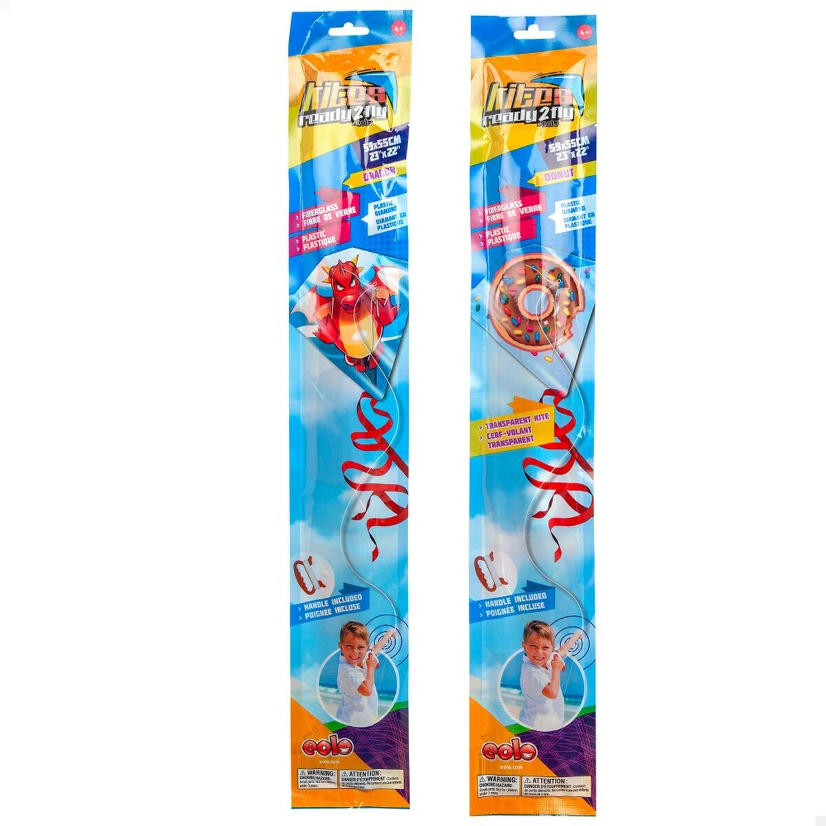 Aquilone Eolo Ready to fly Fenicottero rosa 59 x 55 cm 24 Unità - Image 3