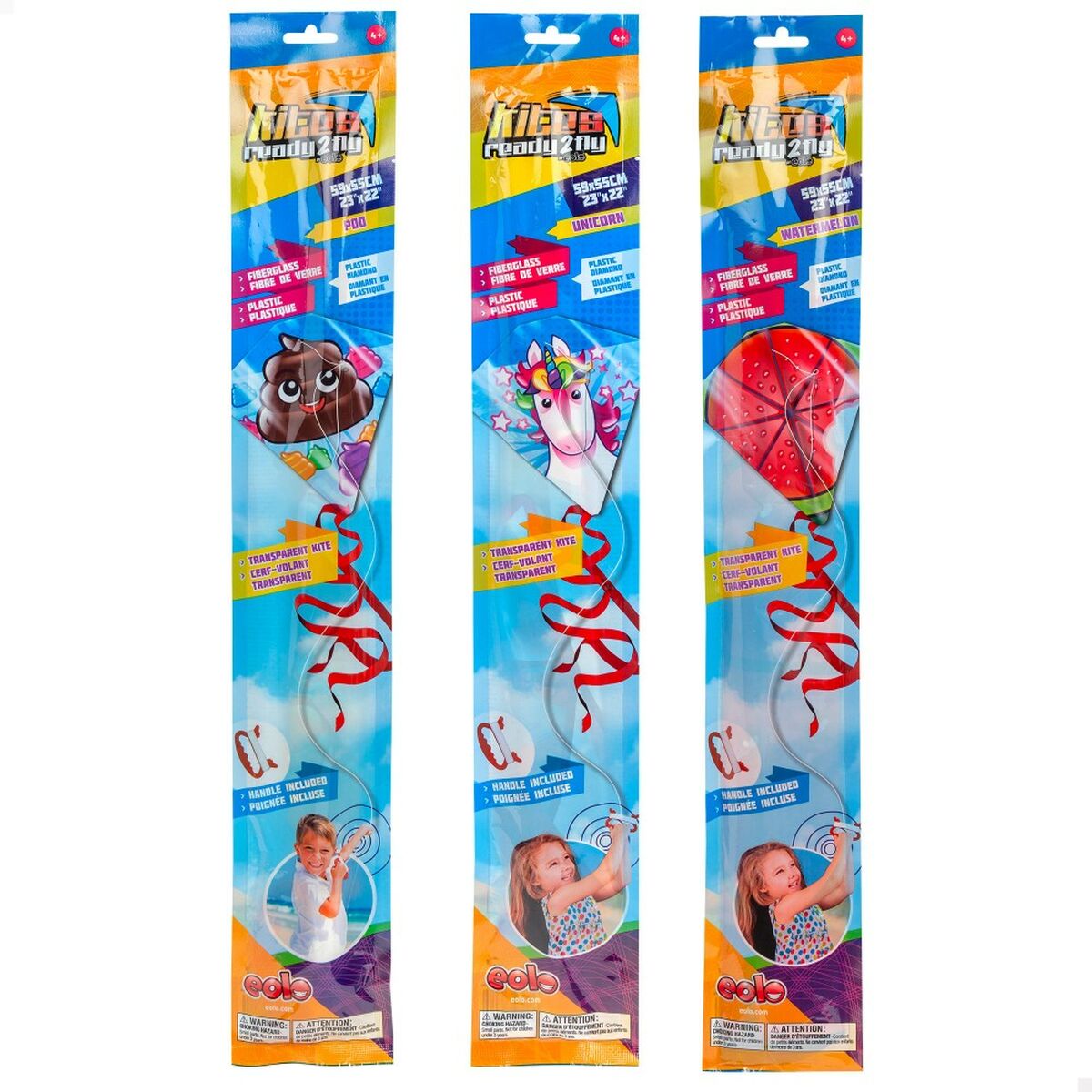 Aquilone Eolo Ready to fly Fenicottero rosa 59 x 55 cm 24 Unità - Image 6