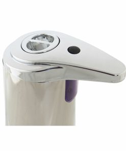 Dispenser per Sapone Automatico con Sensore DKD Home Decor Nero Argentato ABS 250 ml 11,1 x 7,5 x 19 cm