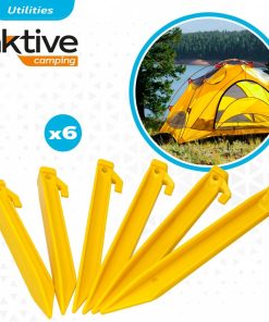 Picchetti da campeggio Aktive 6 Pezzi (24 Unità)