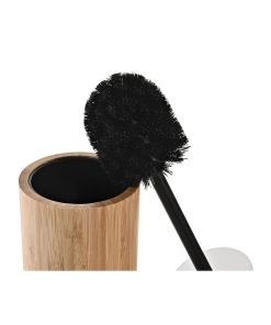 Scopino per il Bagno DKD Home Decor Nero Naturale Bambù 10 x 10 x 36,8 cm