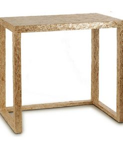 Tavolo Gift Decor Bianco Beige Dorato 30,5 x 78 x 90,5 cm Ingresso