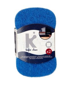 Set di spugne Azzurro Poliuretano 7 x 12,3 x 2,5 cm (32 Unità)