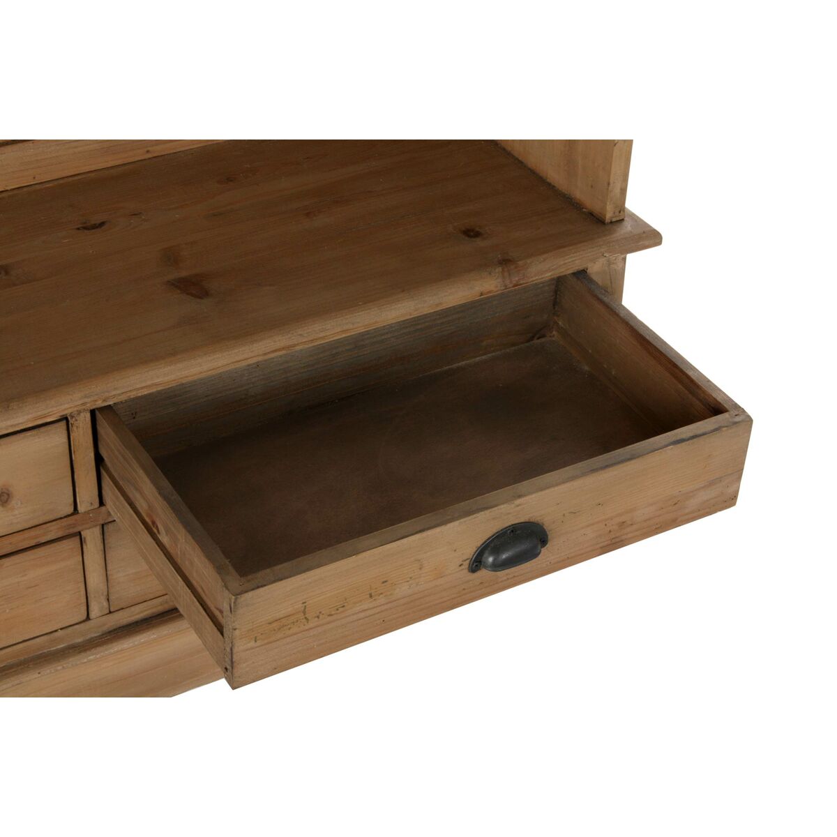 Appendiabiti con ripiano DKD Home Decor Marrone Nero Pino Specchio Naturale Alpino 124 x 40 x 200 cm - Image 4