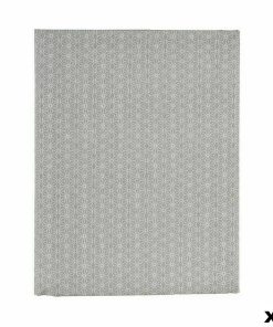 Tovaglia Kinvara ESTRELLA-G Grigio Tela 140 x 180 cm Antimacchia Stella (6 Unità)