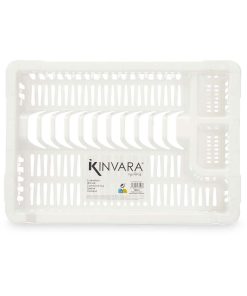 Scolapiatti da Lavandino Kinvara Bianco Plastica 42,5 x 7 x 29,5 cm (24 Unità)