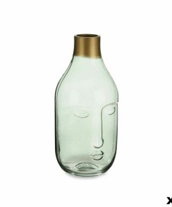 Vaso Gift Decor Verde Vetro Viso 11 x 24,5 x 12 cm (6 Unità)
