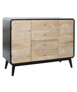Credenza DKD Home Decor Nero Legno (120 x 40 x 90 cm)