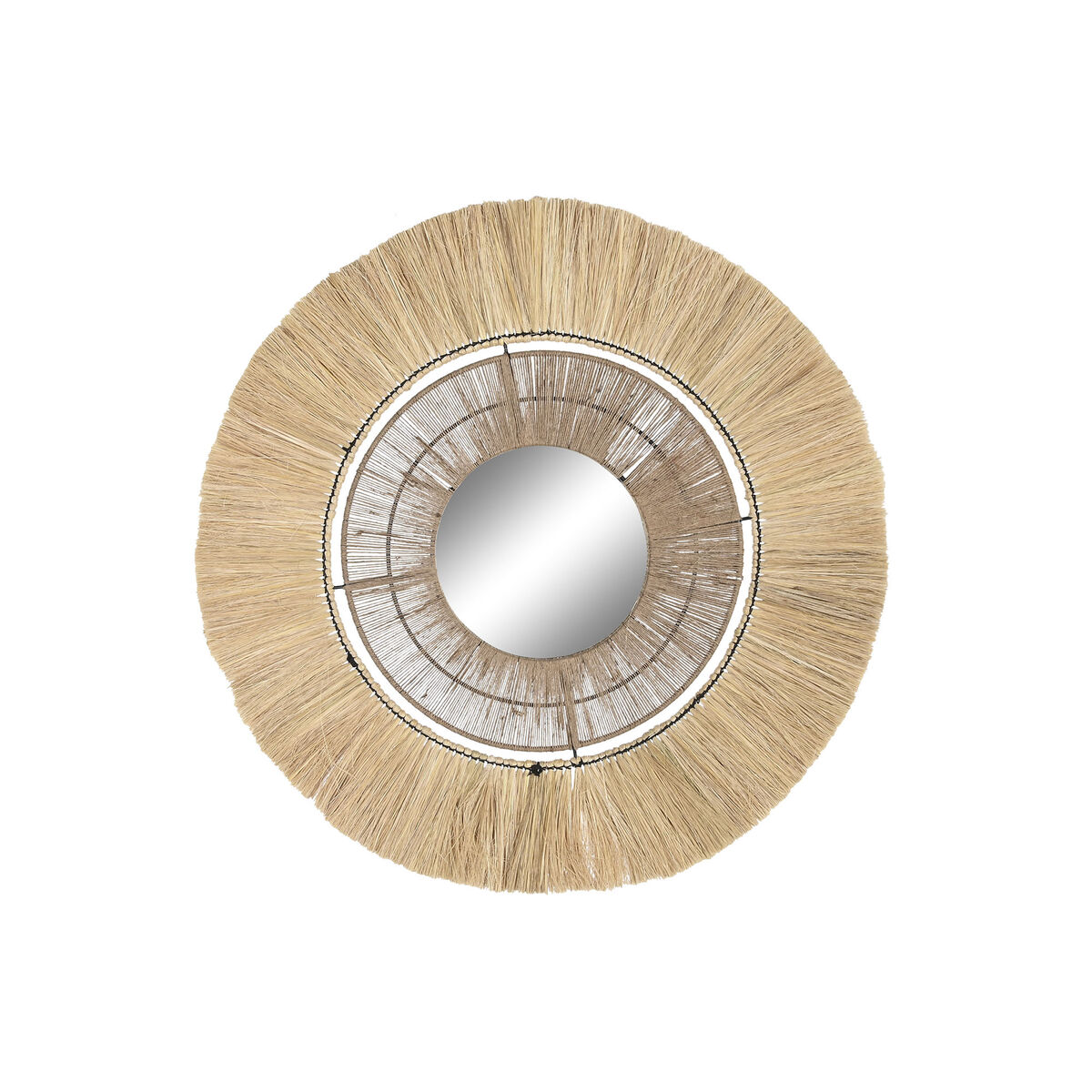 Specchio da parete DKD Home Decor Naturale Bali 79 x 4 x 79 cm - Image 3
