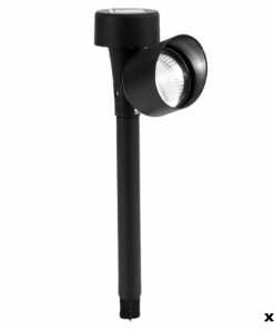 Lampada ad energia solare Ibergarden Nero 12 x 26 x 5,5 cm (24 Unità)