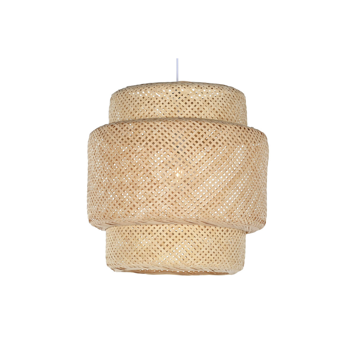 Lampadario Home ESPRIT Marrone Chiaro Bambù 50 x 50 x 55 cm