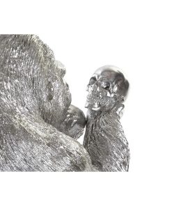 Statua Decorativa DKD Home Decor Argentato Coloniale Gorilla 38,5 x 33 x 43,5 cm