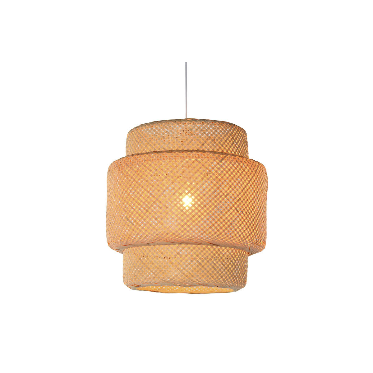 Lampadario Home ESPRIT Marrone Chiaro Bambù 50 x 50 x 55 cm - Image 2