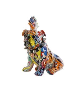 Statua Decorativa Home ESPRIT Multicolore Cane 17 x 25 x 27 cm