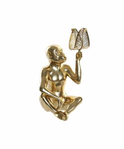 Statua Decorativa DKD Home Decor Dorato Resina Scimmia (27 x 25 x 43.5 cm)