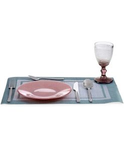 Piatto da pranzo Vivalto Rosa Vetro 21 x 2 x 21 cm (6 Unità)