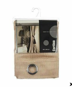 Tenda Gift Decor Beige 140 x 260 cm Griglia (6 Unità)