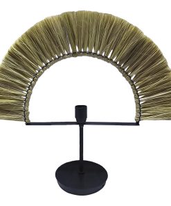 Lampada da tavolo DKD Home Decor Naturale Nero Ferro Iuta (57 x 17 x 52 cm)