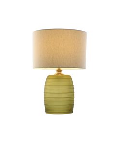 Lampada da tavolo Home ESPRIT Verde Beige Dorato Cristallo 50 W 220 V 38 x 38 x 57 cm