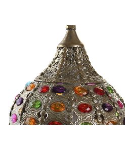 Lampadario DKD Home Decor Dorato Metallo Multicolore 40 W 50 W 24 x 24 x 42 cm