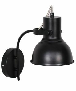 Lampada da Parete DKD Home Decor 15 x 20 x 28 cm 16,5 x 26 x 28 cm Rosso Nero Metallo 220 V 50 W Loft (2 Unità)