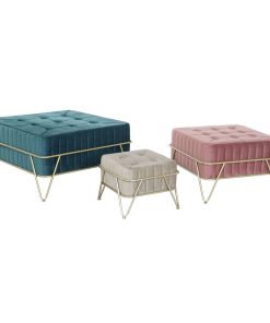 Panca DKD Home Decor 82 x 82 x 46 cm Legno MDF