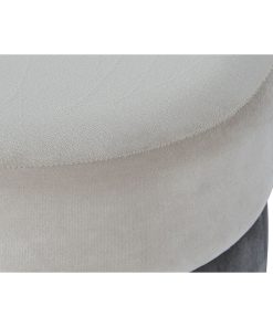 Poggiapiedi DKD Home Decor Marrone Grigio Dorato Metallo 48 x 48 x 46 cm