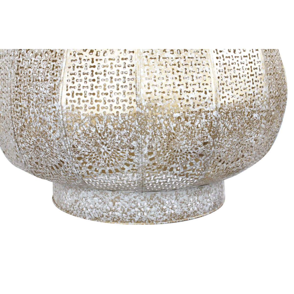 Lampadario Home ESPRIT Bianco Dorato Metallo 40 W 40 x 40 x 55 cm - Image 3