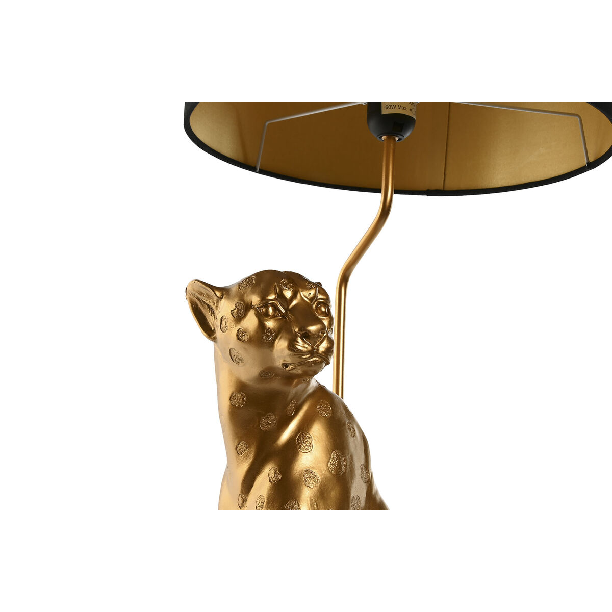 Lampada da tavolo Home ESPRIT Nero Dorato 33 x 33 x 78,5 cm