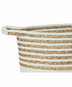 Set di Cestini DKD Home Decor Erba di mare Boho 36 x 36 x 34 cm