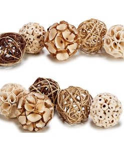 Sfera Decorativa Gift Decor Bianco Marrone Nero 6 x 65 x 6 cm Naturale (24 Unità)