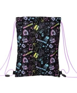 Zainetto con Cordini Monster High Nero 26 x 34 x 1 cm
