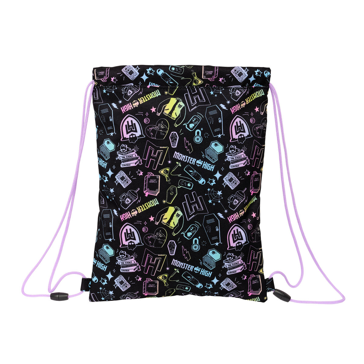 Zainetto con Cordini Monster High Nero 26 x 34 x 1 cm