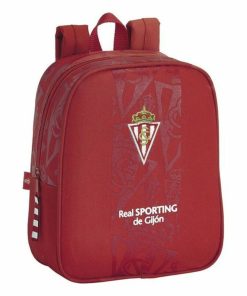 Zaino per Bambini Real Sporting de Gijón Rosso