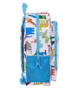 Zaino Scuola Algo de Jaime Bianco 33 x 42 x 14 cm