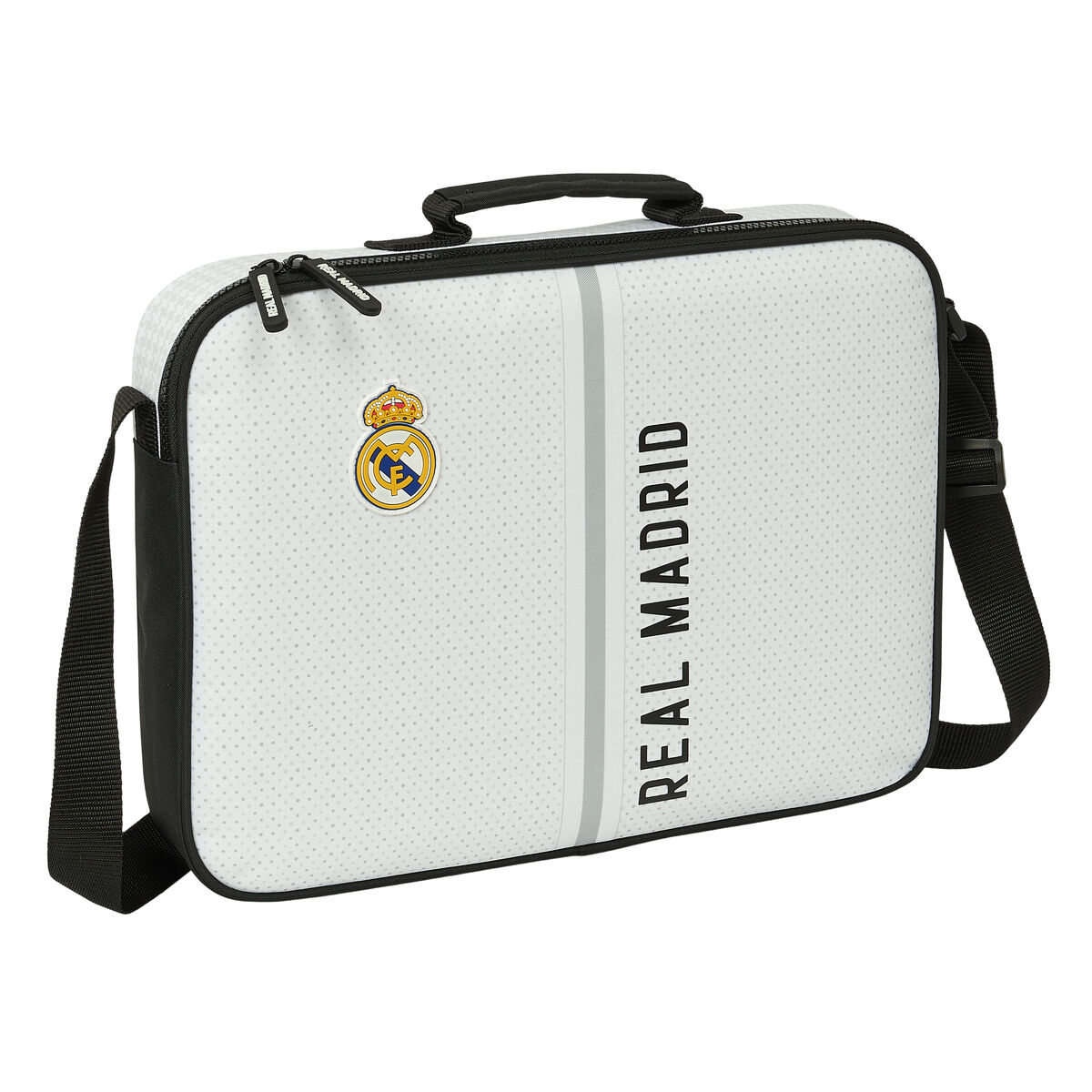 Borsa per la scuola Real Madrid C.F. Bianco Grigio 38 x 28 x 6 cm - Image 3