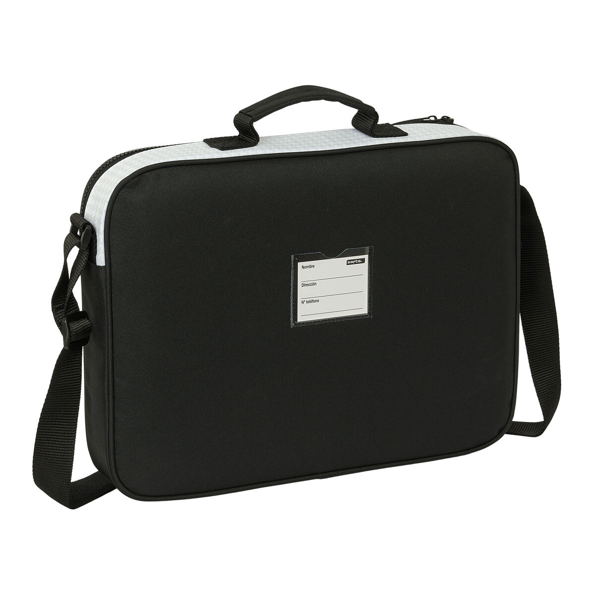 Borsa per la scuola Real Madrid C.F. Bianco Grigio 38 x 28 x 6 cm