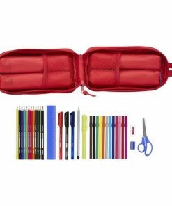 Astuccio Zaino Sevilla Fútbol Club SAF411956747 Rosso 12 x 23 x 5 cm (33 Pezzi)