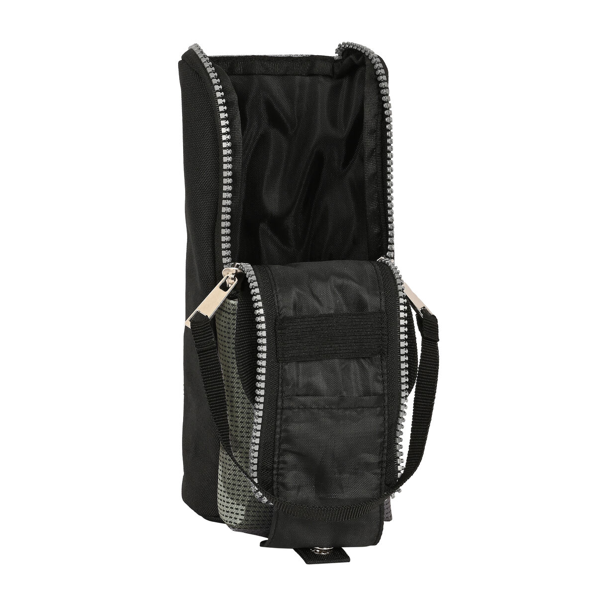 Astuccio Scuola Safta Stone Nero 6 x 21 x 6 cm