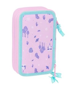 Plumier Triplo Frozen Cool days Violetta Blu cielo 12,5 x 19,5 x 5,5 cm 36 Pezzi